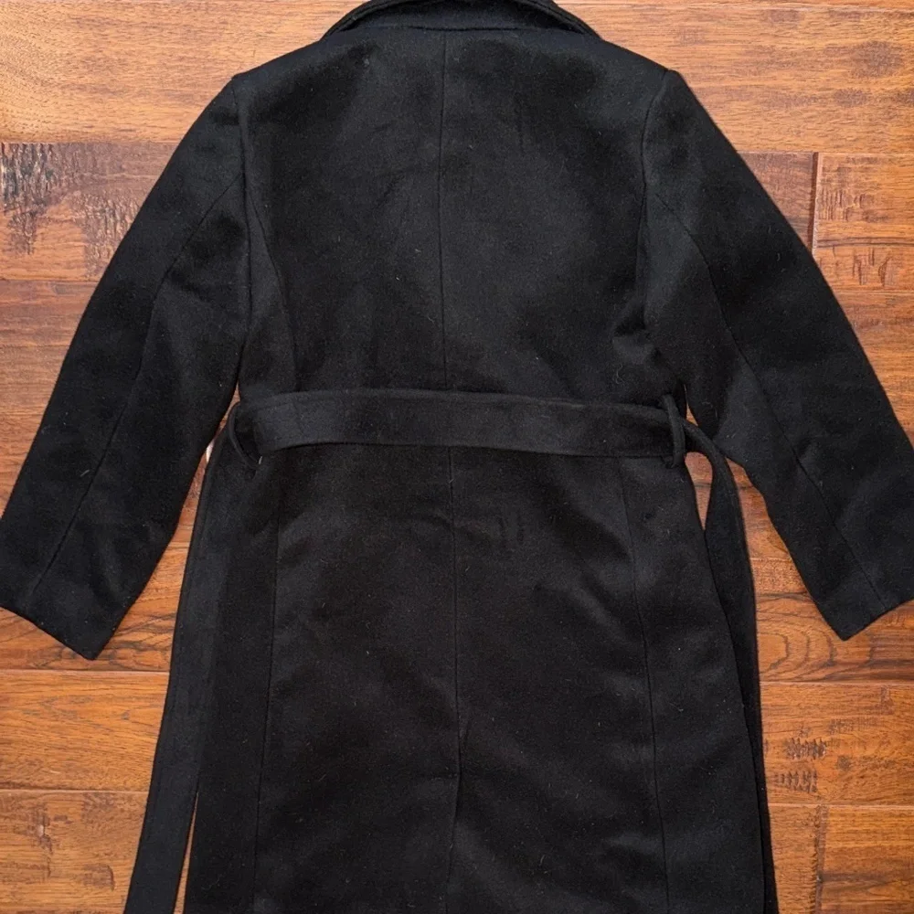 Ivy City Co Kids Mini Sloane Black Trench Peacoat with Belt, size 9/10